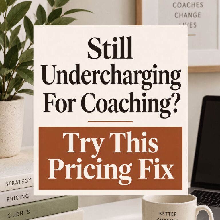 The Pricing Mistake That Keeps Good Coaches Underpaid