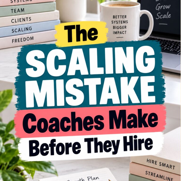How to Scale a Coaching Business (Four Killer Strategies)