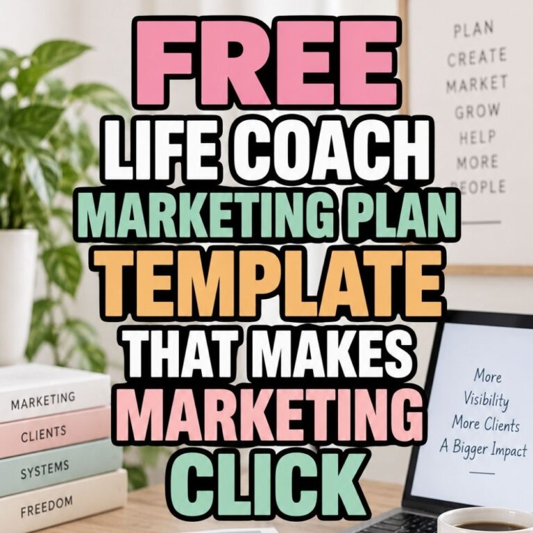 How To Write a Life Coaching Marketing Plan (With Free PDF Template)