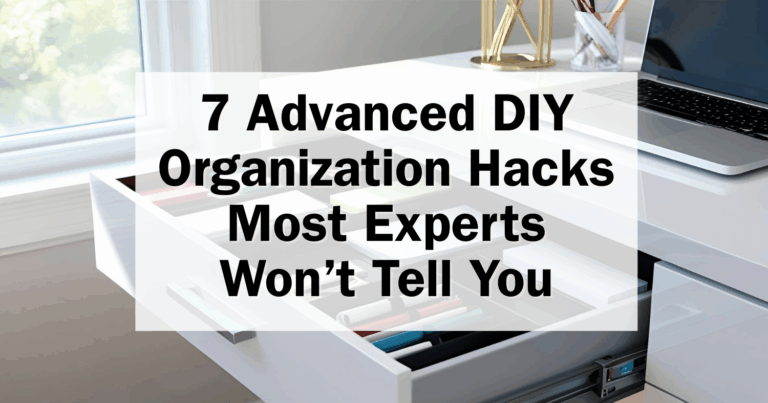 Unlock the Secrets: 7 Advanced DIY Organization Hacks Most Experts Won’t Tell You