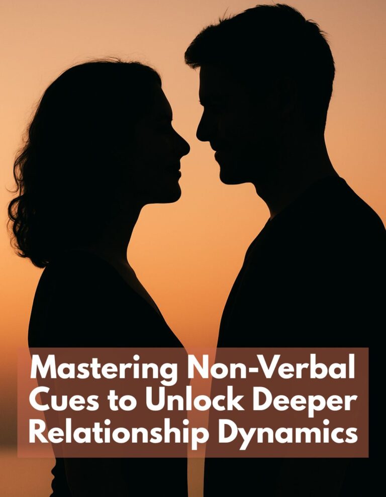 Mastering Non-Verbal Cues to Unlock Deeper Relationship Dynamics