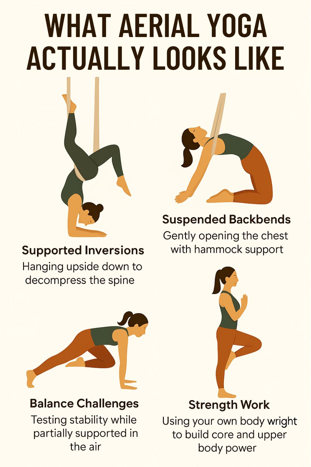 Aerial Yoga for Adventurous Spirits: The Fun, Fearless Way to Build ...