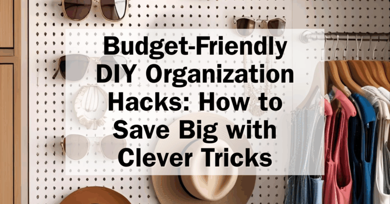 Budget-Friendly DIY Organization Hacks: How to Save Big with Clever Tricks