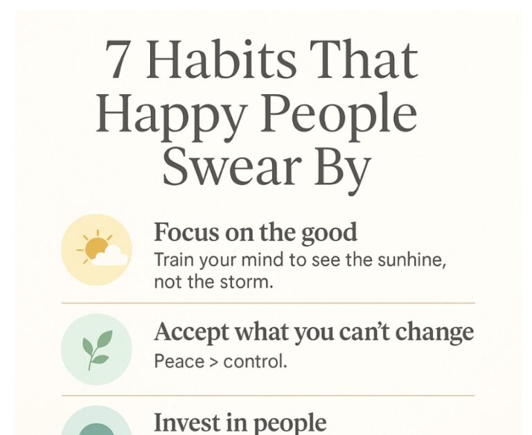 Top 7 Habits of Happy People