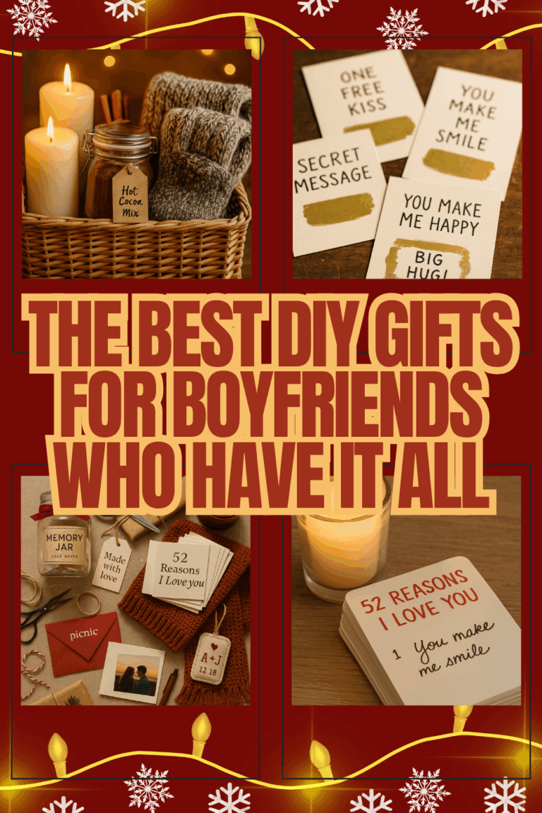 Unique Handmade Christmas Gifts for Boyfriends Who Have Everything