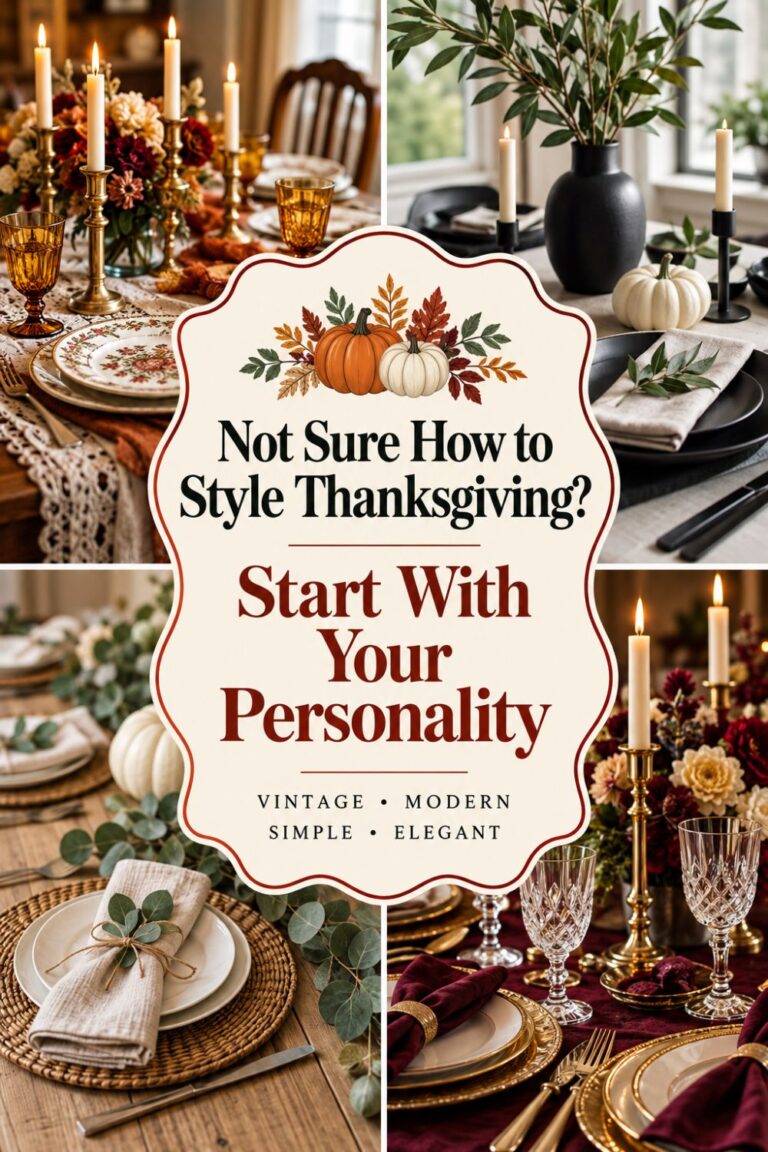 Which Thanksgiving Tablescape Matches Your Personality? Vintage, Modern, Simple, or Elegant