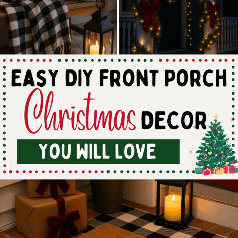 Easy DIY Front Porch Christmas Decorations That Look Straight Out of a Magazine