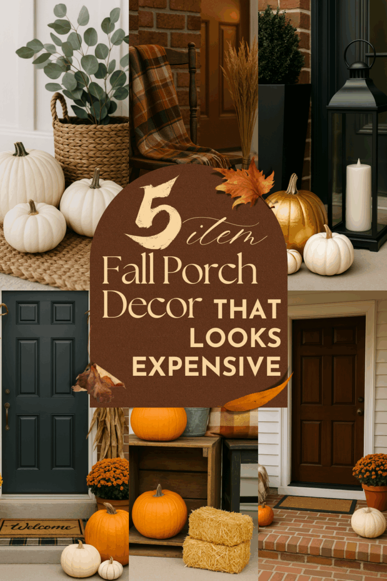 How to Craft an Expensive Looking Fall Porch With Only 5 Items
