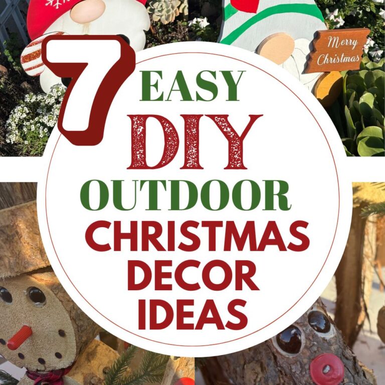 7 Super Easy DIY Rustic Outdoor Christmas Porch Decor Ideas