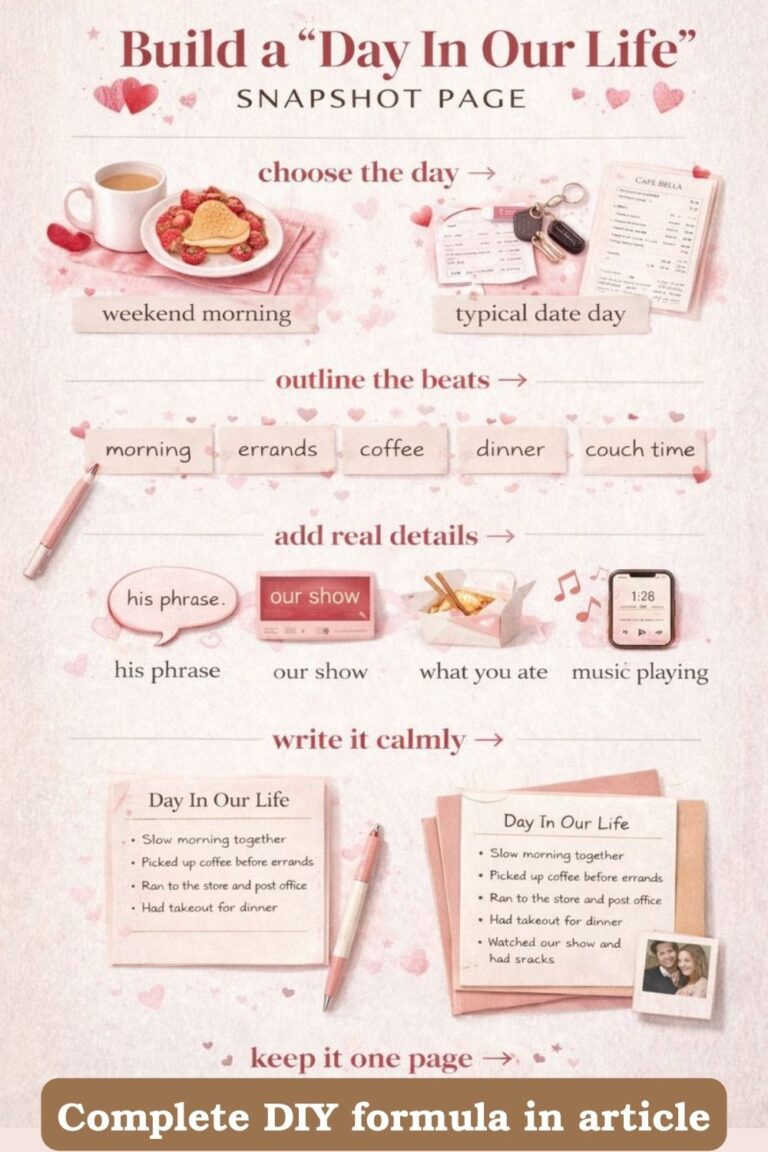 Life Snapshot Example This “Day In Our Life” Snapshot Page Turned Ordinary Moments Into a ...