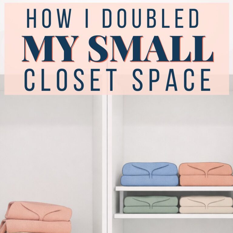 DIY Shelf Risers That Double Your Small Closet Storage