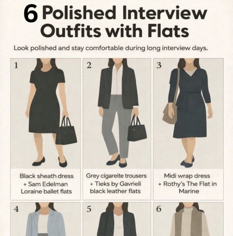The Best Interview Outfits With Flats When You Need to Walk All Day: 8 Comfy, Polished Looks That Still Mean Business
