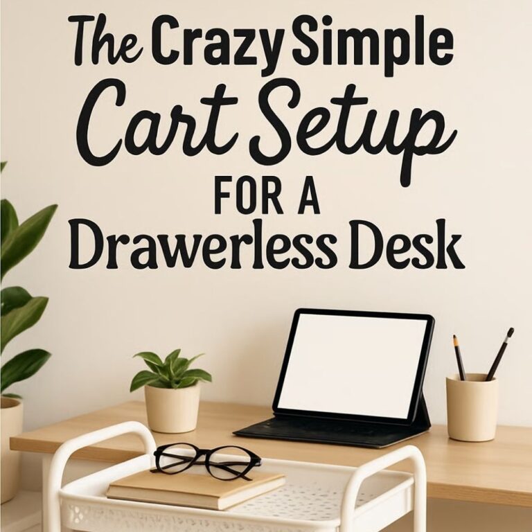 Sidecar Cart System for Desks With No Drawer Space