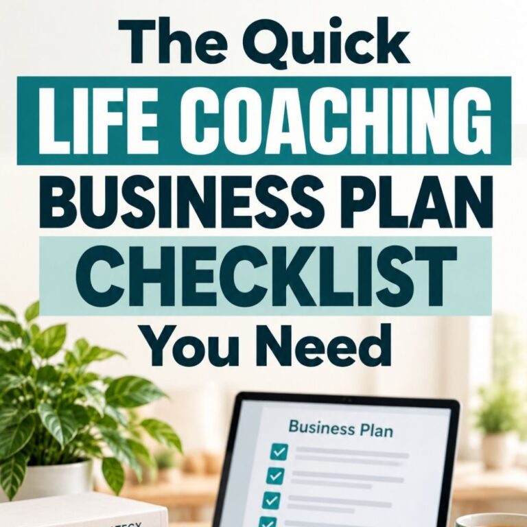 Life Coaching Business Plan: A Quick Template