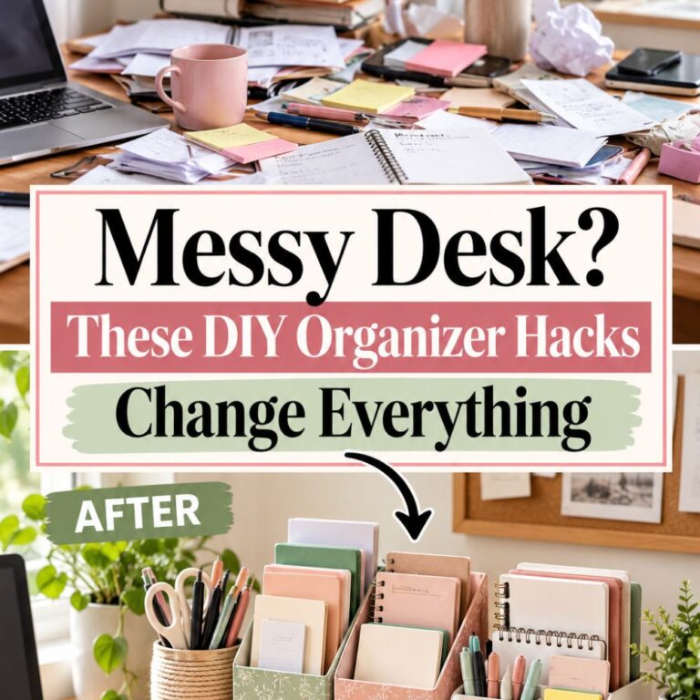 DIY Desk Organizer Ideas Using Things You Already Have