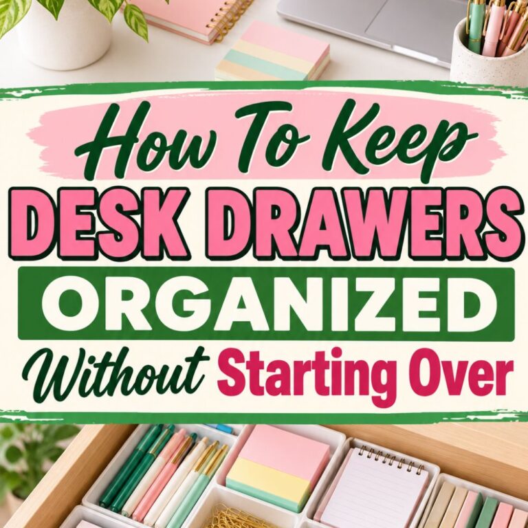 Desk Drawer Organization Ideas for Pens, Paper, and Everyday Supplies